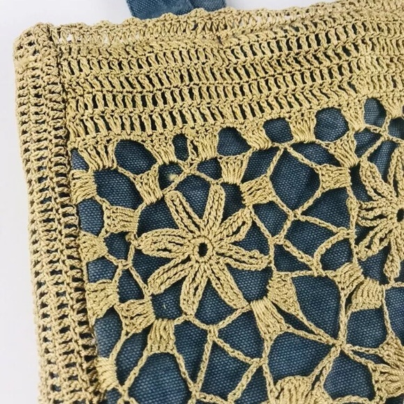 🅾️SOLD🅾️Newport News Bohemian Beach Bag Purse Cr - Picture 3 of 9